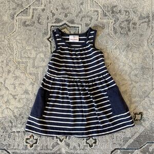 Hanna Andersson stripe pocket sleeveless dress, 3T